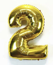 Load image into Gallery viewer, Reusable 16" Birthday Party Gold Number Foil Balloon Self Inflating Air Baloon