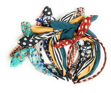 Load image into Gallery viewer, Vintage Wide Ribbon Bowknot Headband Hairband Bunny Ears Wire Bendy Bow Alice UK