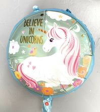 Load image into Gallery viewer, Reusable 18" Happy Birthday Party Foil Balloon Self Inflating Air Baloon Unicorn