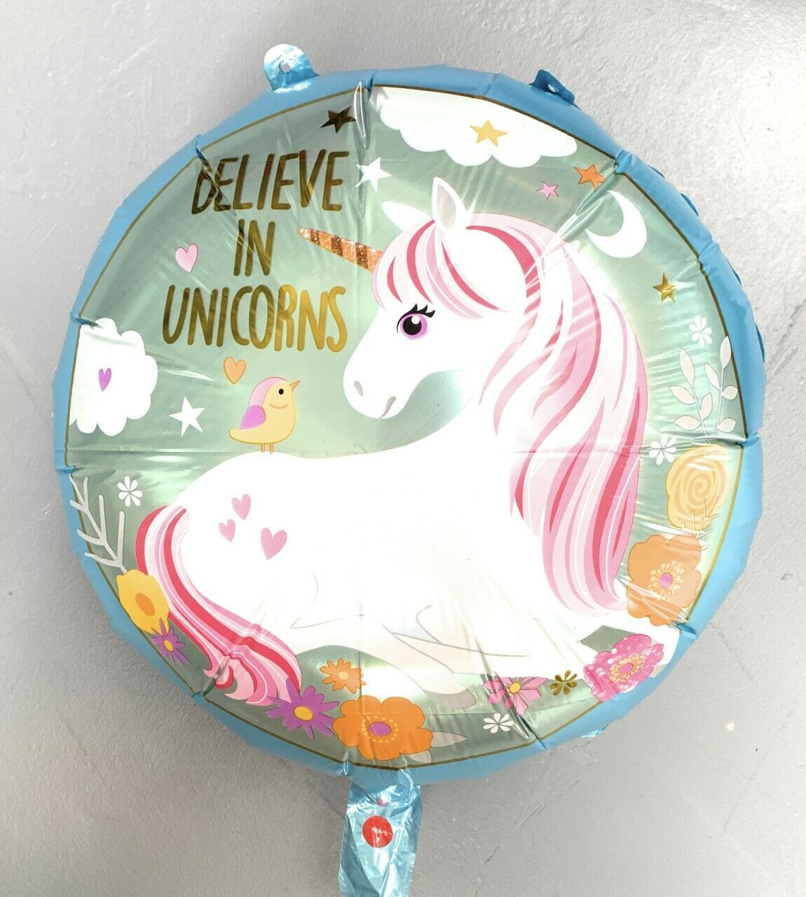 Reusable 18" Happy Birthday Party Foil Balloon Self Inflating Air Baloon Unicorn