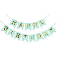 Load image into Gallery viewer, Happy Birthday Bunting Banner - Hanging Letters Party Decoration Garland Unicorn