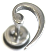 Load image into Gallery viewer, Bass Clef Surgical Stainless Steel Earrings Studs Music Goth Cheater Mens Womans