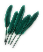 Load image into Gallery viewer, 50 x Goose Feathers Pack, 10 - 15cm Arts &amp; Crafts Fancy Dress Making Feather UK
