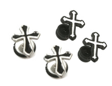 Load image into Gallery viewer, Mens PAIR Stainless Steel Stud Earrings Pair Design Screw back  Womens Girls Boy