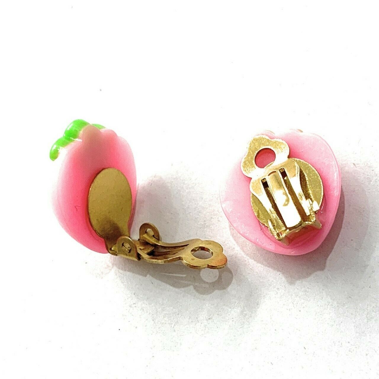 Children's Kids CLIP ON Earrings Studs - Fruits Treats Xmas Bday Gift Box Set