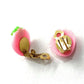 Children's Kids CLIP ON Earrings Studs - Fruits Treats Xmas Bday Gift Box Set