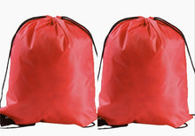 Load image into Gallery viewer, 2 x School Drawstring Bag Sport Gym Swim PE Dance Sports Book Ballet Waterproof