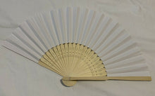 Load image into Gallery viewer, Chinese Spanish Plain Paper Wooden Folding Fan to Decorate Craft Party Gift Fans