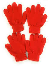 Load image into Gallery viewer, 2 Pairs of Kids Children's Magic Primary School Gloves Winter Warm Stretchy UK