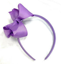 Load image into Gallery viewer, Girls Kids Large Hair Bow Headband Alice Band Ribbon Bands School Wedding Party