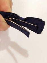 Load image into Gallery viewer, 6 PIECE SET Girls Small Hair Bows Clips Grosgrain Ribbon School Uniform Colours