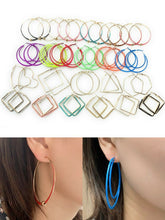 Load image into Gallery viewer, Large Funky Girls' Women's Hoop Fashion Earrings - Party Hoops Gift