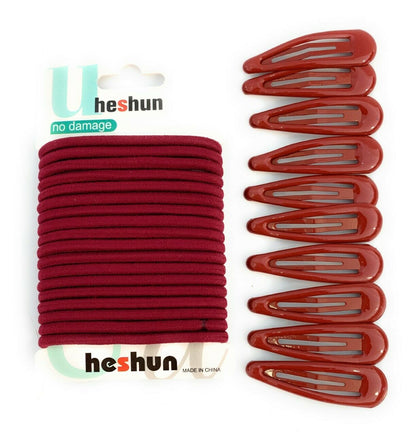 30 PCS Sleepie Elastics Hair Head Bands Snap Clips Hairbands Bobbles SCHOOL SET