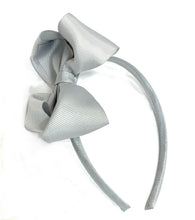 Load image into Gallery viewer, Girls Kids Large Hair Bow Headband Alice Band Ribbon Bands School Wedding Party
