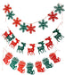 2M Christmas Pennant Party Decoration Flags Banner Bunting Snowflakes Reindeers