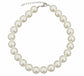 Large Big Giant Pearl 18mm Light Cream Pearl Necklace Bib Vintage Great Gatsby