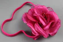 Load image into Gallery viewer, Baby Girls Rose Flower Hairband Soft Elastic Headband Hair Accessories Childrens