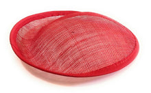 Load image into Gallery viewer, 20cm Round Sinamay Dipped Disc Fascinator Base Hat Millinery DIY Supply UK