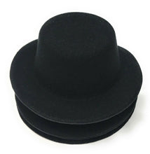 Load image into Gallery viewer, Set of 4 x Mini Round Top Hat Cap Fascinator Felt Hat Base Supplies Wholesale