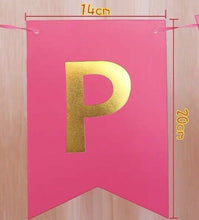 Load image into Gallery viewer, Happy Birthday Bunting Banner - Hanging Letters Party Decoration Garland Unicorn