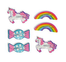 Load image into Gallery viewer, Set Pack Kids Girls Bendies Sleepies Hair Snap Clip Slides - Novelty Design Gift