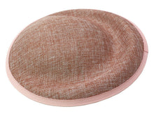 Load image into Gallery viewer, 25cm Round Sinamay Dipped Disc Fascinator Hat Base Millinery Craft DIY Supply UK