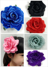 Load image into Gallery viewer, 2 X Large Rose Flower Hair Clip Bridal Hairpin Brooch Pin Wedding Bridesmaid