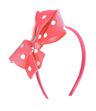 Load image into Gallery viewer, Girls Kids Large Hair Bow Headband Alice Band Ribbon Bands School Wedding Party