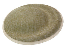 Load image into Gallery viewer, 25cm Round Sinamay Dipped Disc Fascinator Hat Base Millinery Craft DIY Supply UK