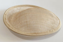 Load image into Gallery viewer, 20cm Round Sinamay Dipped Disc Fascinator Base Hat Millinery DIY Supply UK