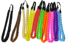 Load image into Gallery viewer, Girls Braided Hair band Synthetic Hair Plaited Plait Elastic Headband accessory
