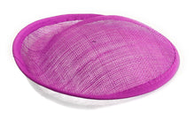 Load image into Gallery viewer, 20cm Round Sinamay Dipped Disc Fascinator Base Hat Millinery DIY Supply UK