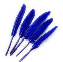Load image into Gallery viewer, 50 x Goose Feathers Pack, 10 - 15cm Arts &amp; Crafts Fancy Dress Making Feather UK