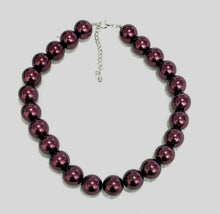 Load image into Gallery viewer, Large 18mm Faux Pearl Bead Chain Vintage Statement Great Gatsby Necklace Choker