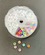 Load image into Gallery viewer, 6mm Acrylic Assorted Numbers Alphabet Art Craft Beads DIY Jewelry Making Box Set