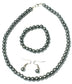 CLASSIC FAUX PEARL NECKLACE EARRINGS & BRACELET JEWELLERY SET VINTAGE