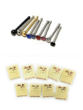 Load image into Gallery viewer, Surgical Stainless Steel Crystal Nose Stud Pin Bone Straight Piercing 0.6mm Bar