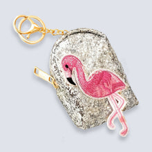 Load image into Gallery viewer, Sequin Unicorn Coin Purse Pouch Mini Backpack Bag Charm Keychain Wallet Girls UK