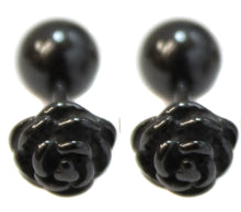 Load image into Gallery viewer, Rose Stainless Steel Stud Mens Earring Body Fake Stretcher Goth