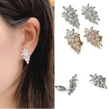 Load image into Gallery viewer, Girls Women's High Quality Sparkly Zircon Crystal Clip On Earrings Studs Gift UK