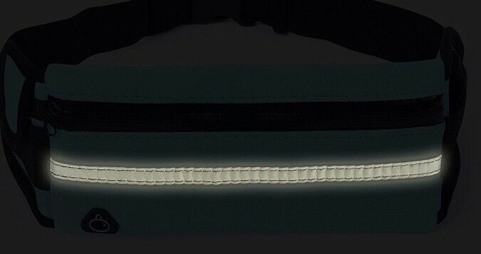 Running Belt Unisex Sport Reflective Phone Keys Water Resistant Bum Bag Waist UK