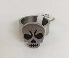 Load image into Gallery viewer, Mens Womens Thick Band Stainless Steel Skull Ring Punk Rock