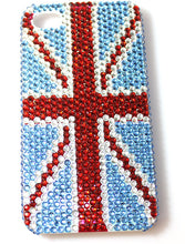 Load image into Gallery viewer, iPhone 4 4s Hard Case Union Jack Full Crystal