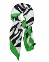 Load image into Gallery viewer, Ladies Zebra Print Scarf Bandana Animal Print Square Large Lightweight Thin UK