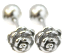 Load image into Gallery viewer, Rose Stainless Steel Stud Mens Earring Body Fake Stretcher Goth