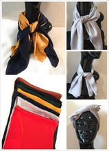 Load image into Gallery viewer, Big Square Faux Silk Thin Head Neck Bag Scarf Charm - 70cm x 70cm Bandana UK