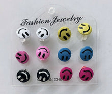 Load image into Gallery viewer, 6 PAIRS GIRLS EARRINGS STUDS SET GIFT KIDS CHILDREN SHOES COMBS ICE-CREAM MUGS