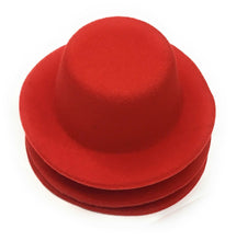 Load image into Gallery viewer, Set of 4 x Mini Round Top Hat Cap Fascinator Felt Hat Base Supplies Wholesale