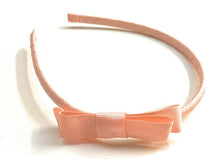 Load image into Gallery viewer, Classic Girls Children's Hair Bow Alice Band Headband Handmade - over 20 Colours