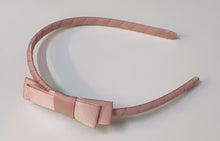 Load image into Gallery viewer, Classic Girls Children's Hair Bow Alice Band Headband Handmade - over 20 Colours